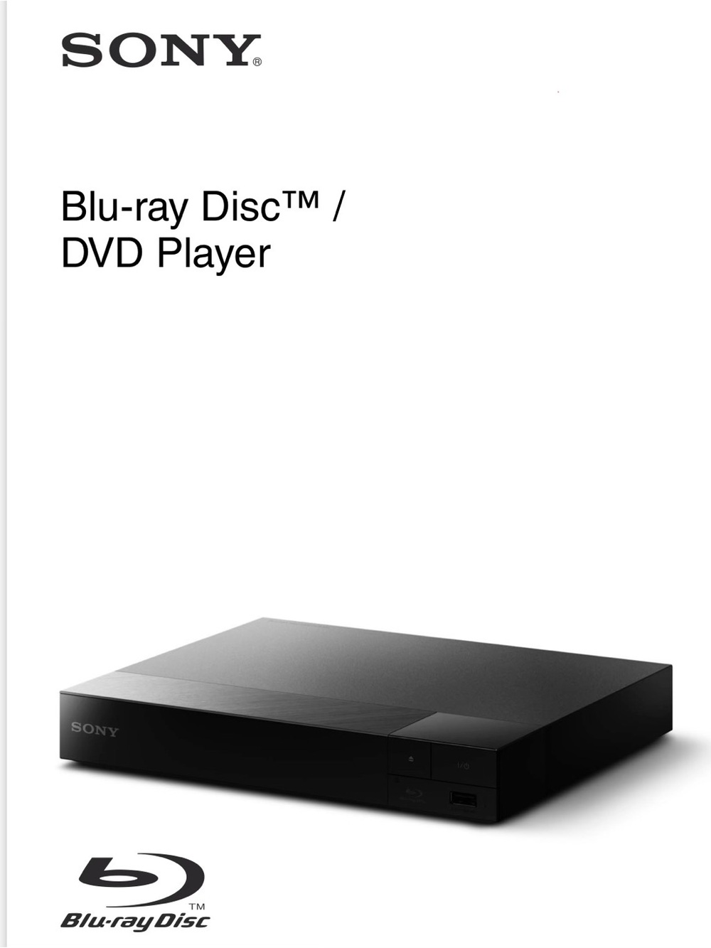 Sony Blu-ray Disc / DVD Player, BDP-S3500